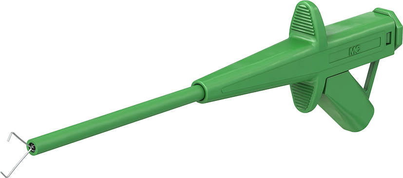 4 mm Sicherheitsabgreifer grün