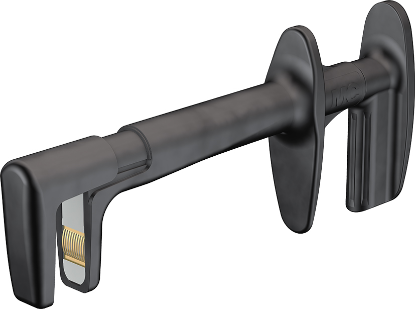 4 mm Sicherheitsabgreifer schwarz