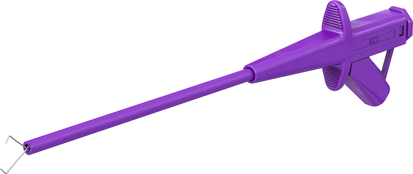4 mm Sicherheitsabgreifer violett