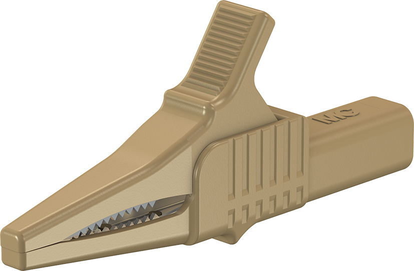 4 mm Sicherheitsabgreifer braun
