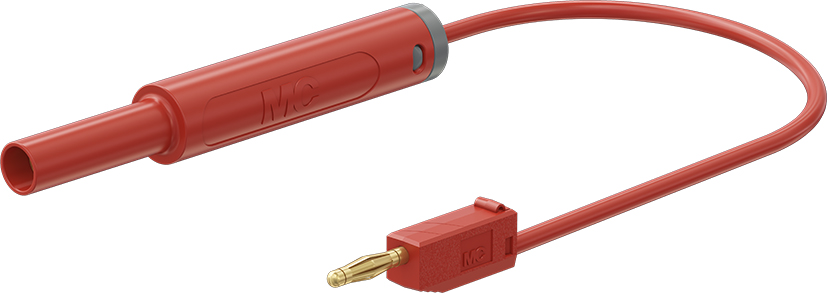 4 mm Adapter-Leitung 15 cm rot