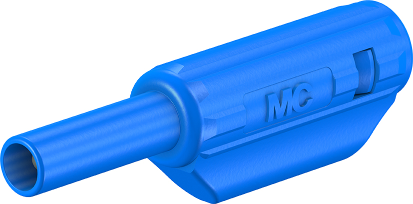 2 mm Sicherheitsstecker blau