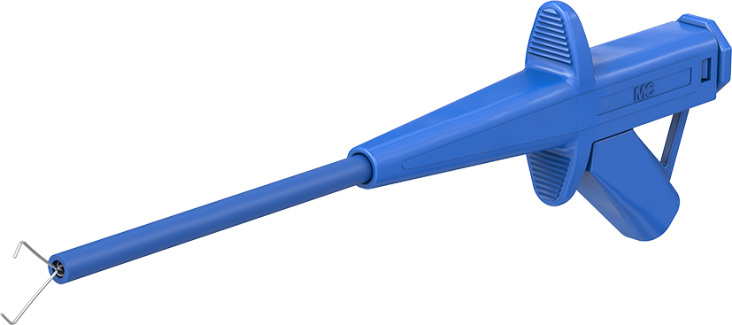 4 mm Sicherheitsabgreifer blau