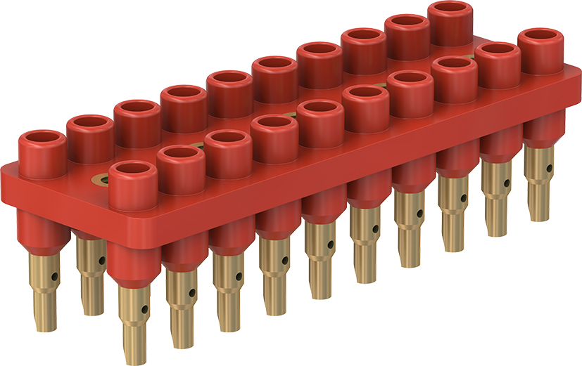 2 mm 20-polige Buchsenleiste rot