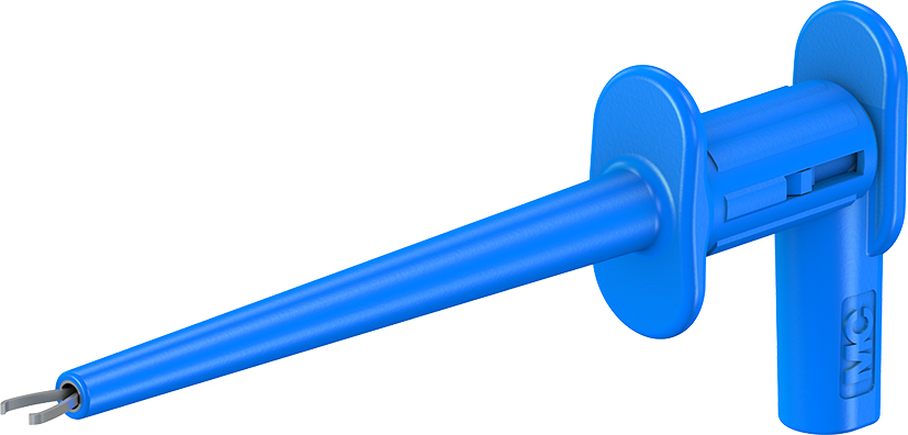 2 mm Sicherheitsabgreifer blau