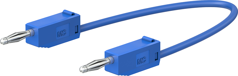 2 mm Verbindungsleitung 30 cm blau