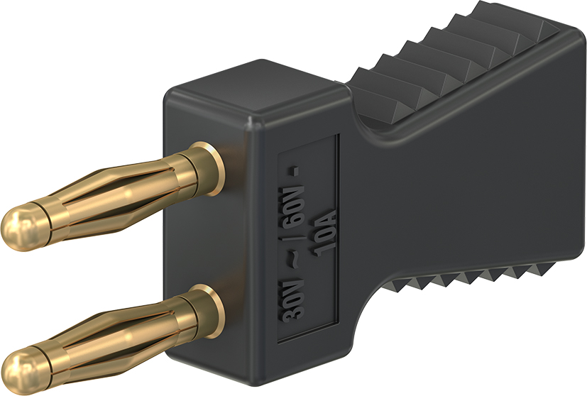 2 mm Verbindungsstecker schwarz