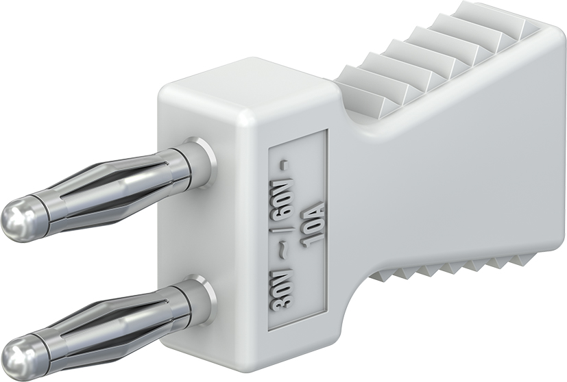 2 mm Verbindungsstecker weiss