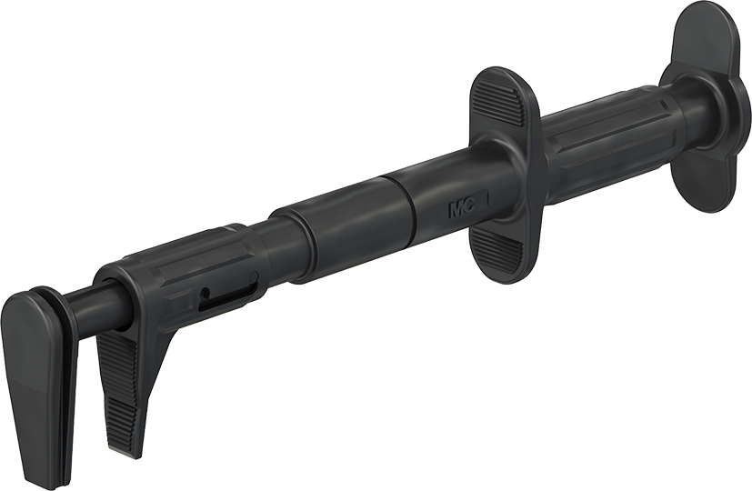 4 mm Flachmessabgreifer schwarz
