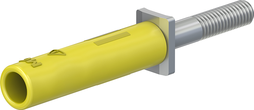4 mm Adapter gelb